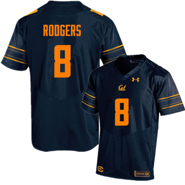 Men #8 Aaron Rodgers Cal Bears (California Golden Bears College) Football Jerseys Sale-Navy